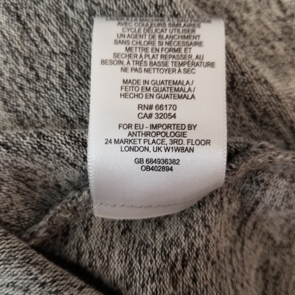 Postmark XS Heather Black Tunic Sweater Long Sleeve Anthropologie - Picture 6 of 9